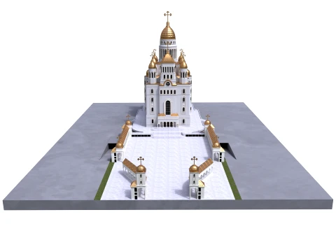 Orthodox Cathedral 3D Model