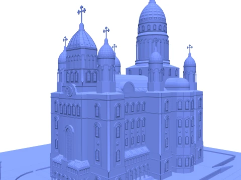 Orthodox Cathedral 3D Model