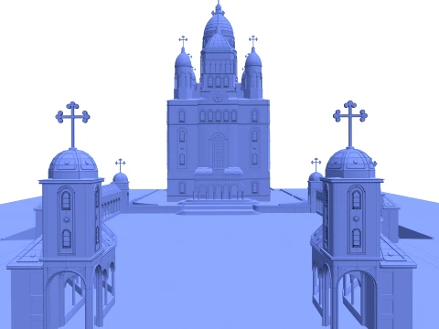 Orthodox Cathedral 3D Model
