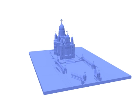 Orthodox Cathedral 3D Model