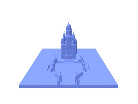 Orthodox Cathedral 3D Model