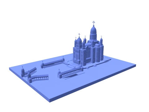 Orthodox Cathedral 3D Model