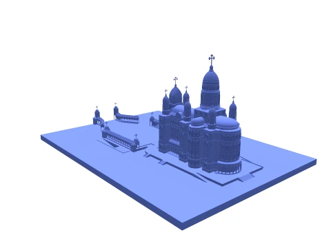Orthodox Cathedral 3D Model