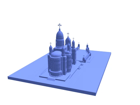 Orthodox Cathedral 3D Model