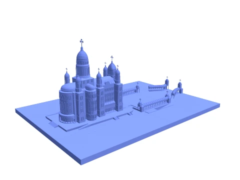 Orthodox Cathedral 3D Model