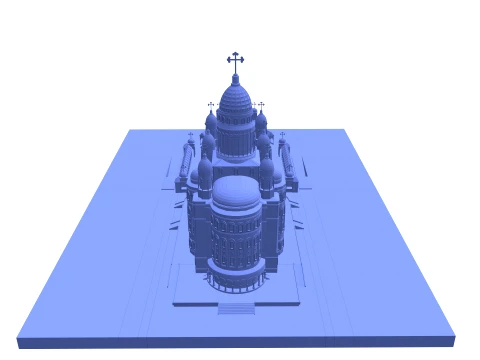 Orthodox Cathedral 3D Model