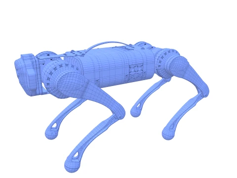 Robot Dog V4 3D Model