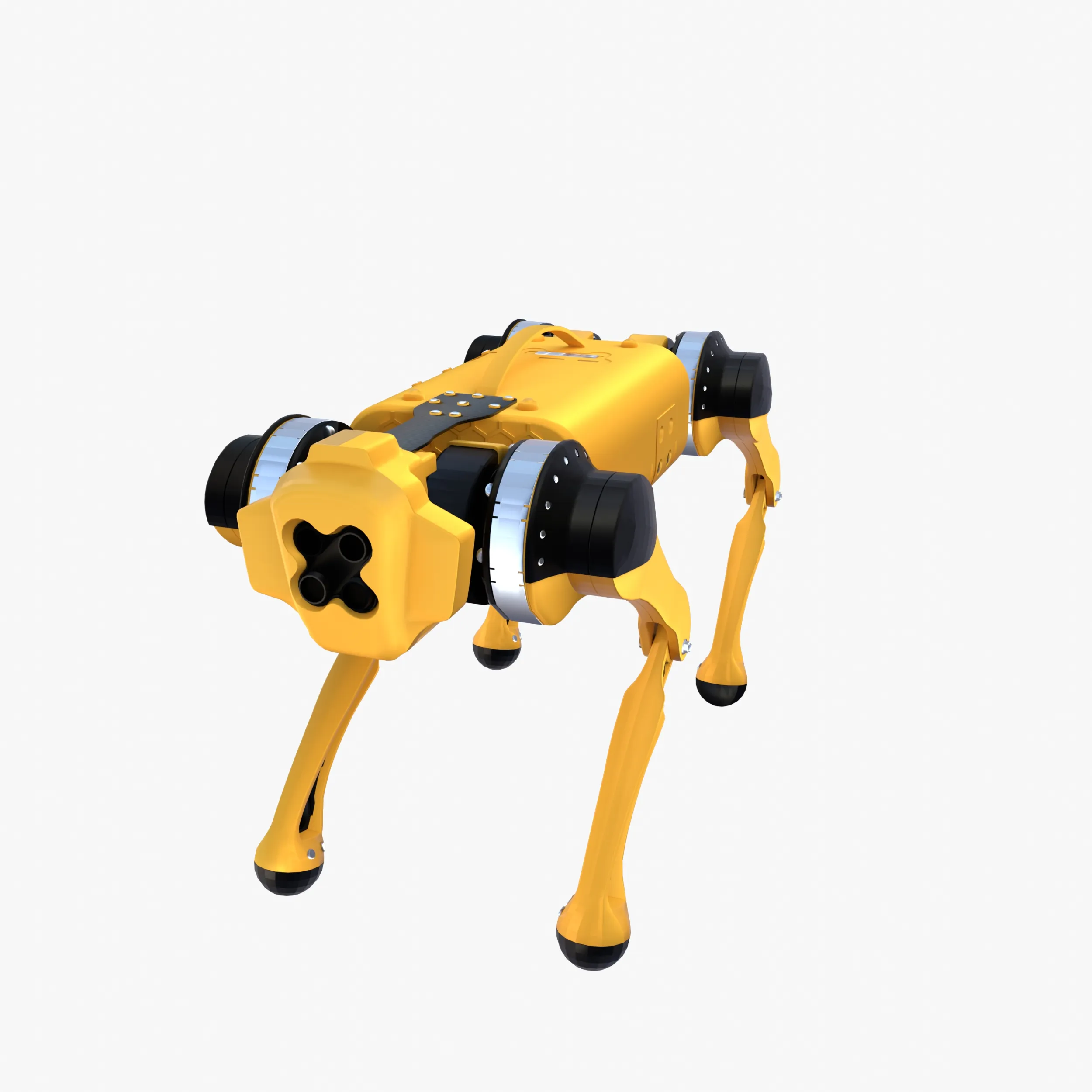 Robot Dog V5 3D Model .c4d .max .obj .3ds .fbx .stl .blend 