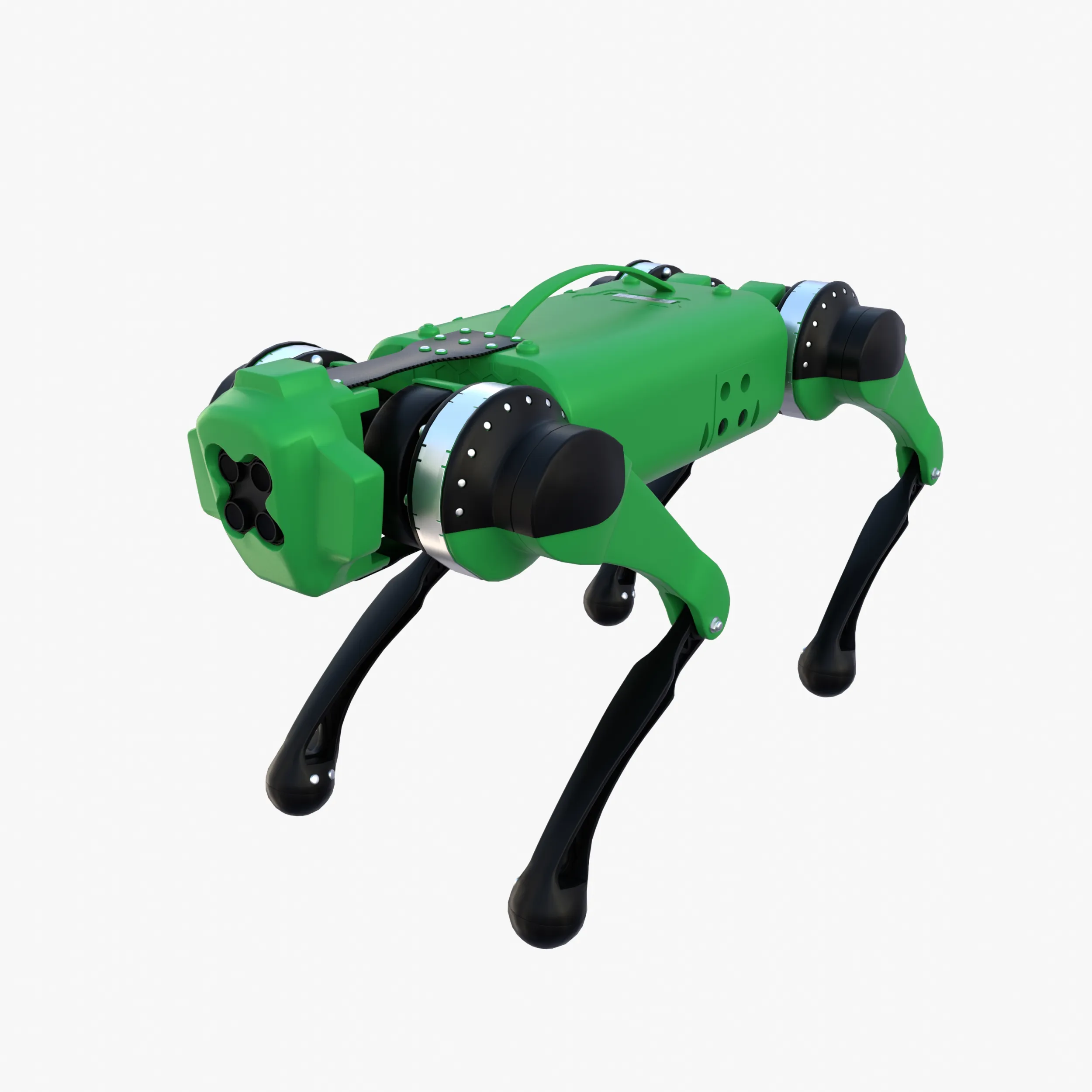 Robot Dog V6 3D Model .c4d .max .obj .3ds .fbx .stl .blend 