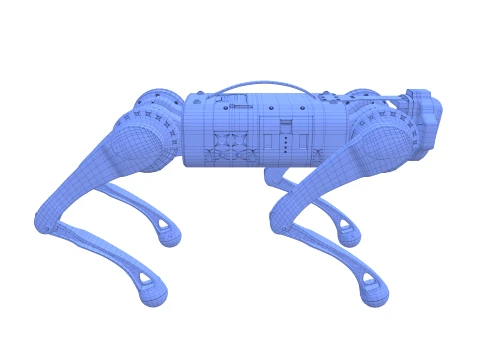 Robot Dog V6 3D Model