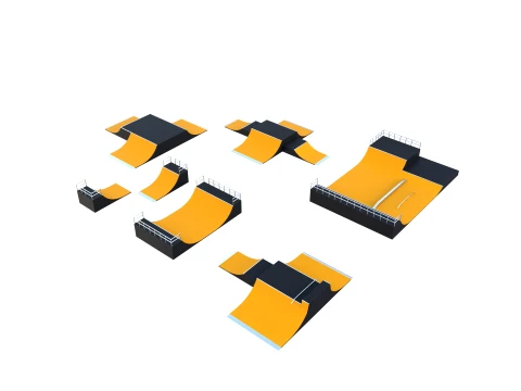 Skate ramp V1 3D Model