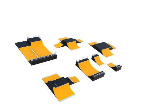 Skate ramp V1 3D Model