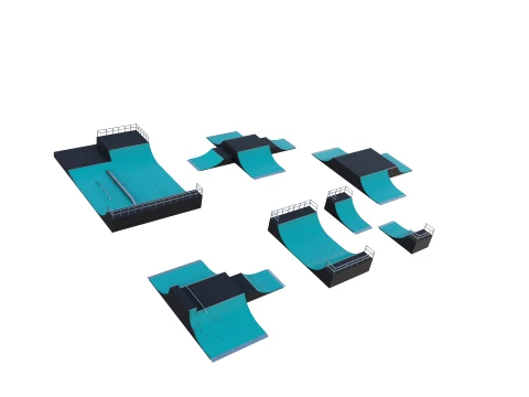 Skate ramp V2 3D Model
