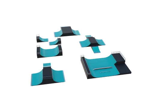 Skate ramp V2 3D Model
