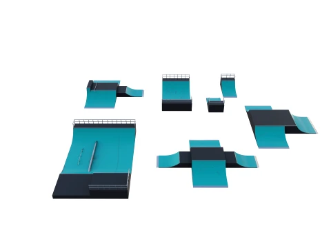 Skate ramp V2 3D Model