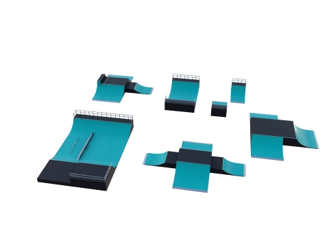 Skate ramp V2 3D Model