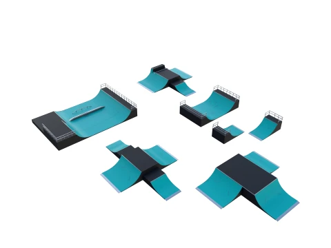 Skate ramp V2 3D Model