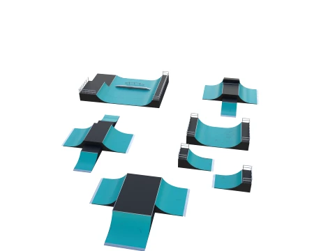 Skate ramp V2 3D Model
