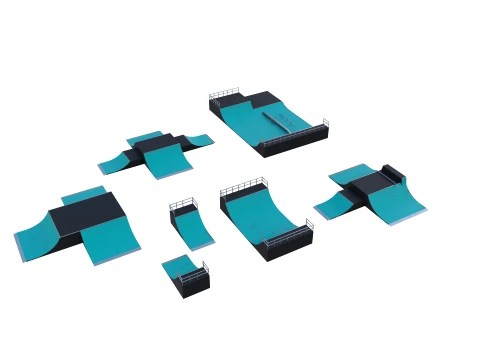 Skate ramp V2 3D Model