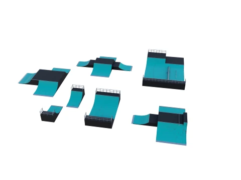 Skate ramp V2 3D Model