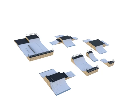 Skate ramp V3 3D Model