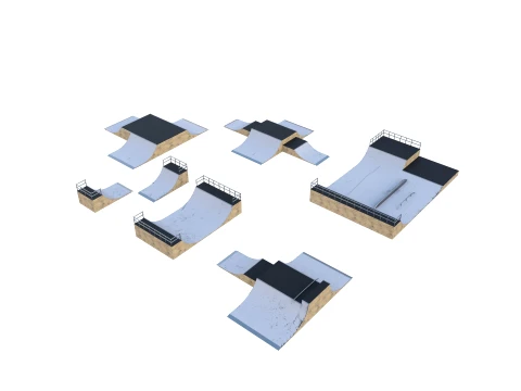 Skate ramp V3 3D Model