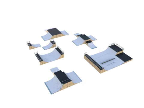 Skate ramp V3 3D Model