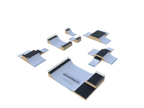Skate ramp V3 3D Model