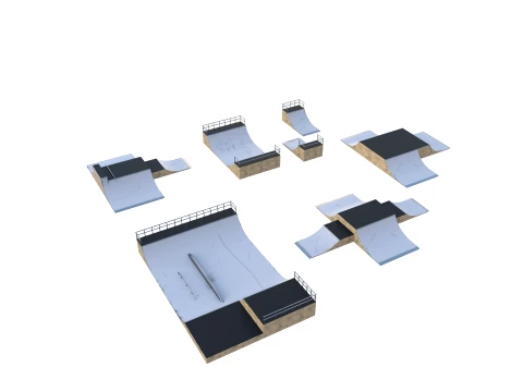 Skate ramp V3 3D Model
