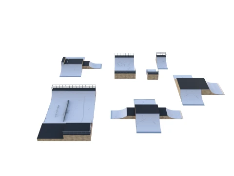 Skate ramp V3 3D Model