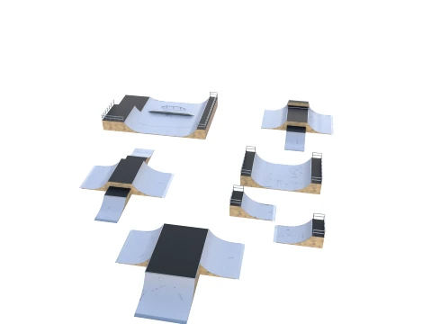 Skate ramp V3 3D Model