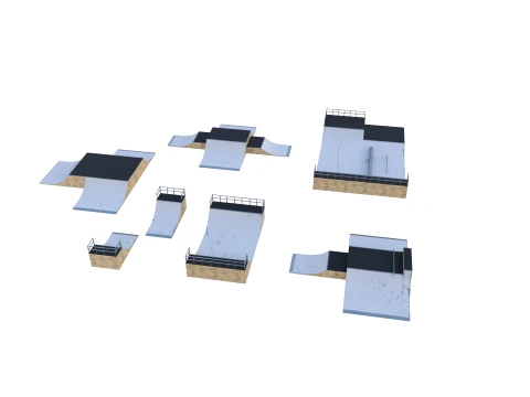 Skate ramp V3 3D Model