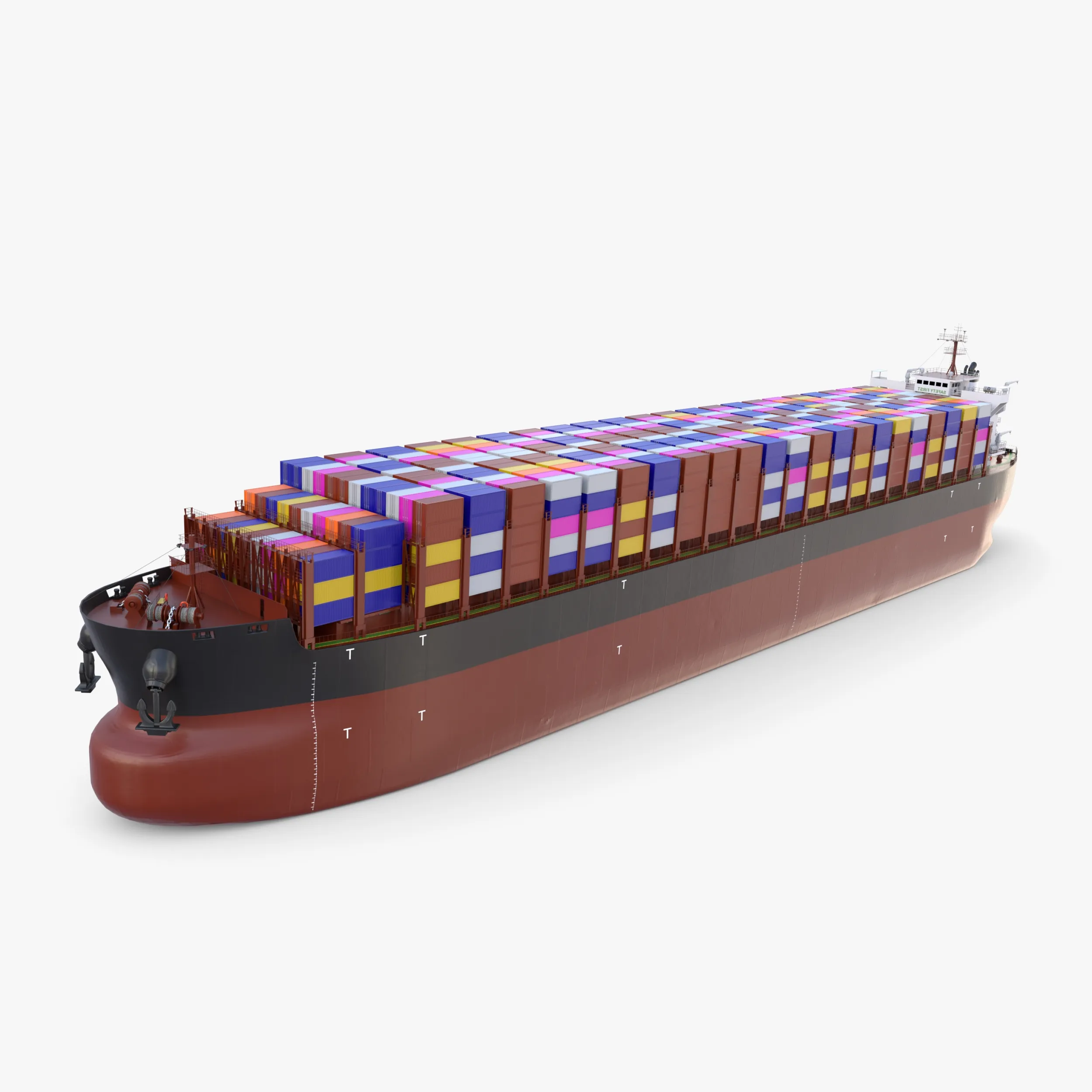 Container Bulk Carrier V1 3D Model .c4d .max .obj .3ds .fbx .stl .blend 