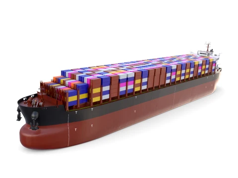 Container Bulk Carrier V1 3D मॉडल