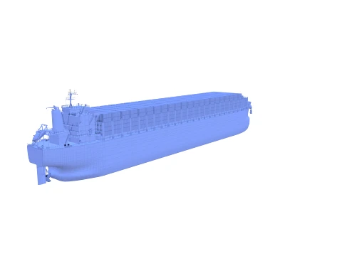 Container Bulk Carrier V1 3D Model