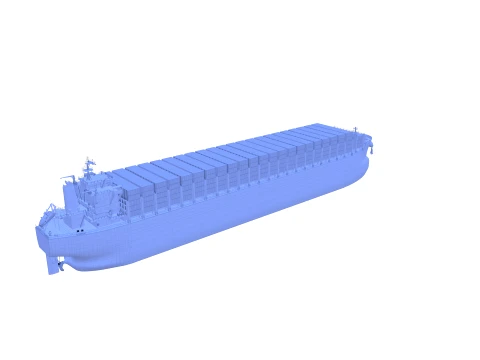 Container Bulk Carrier V1 3D Model