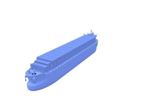 Container Bulk Carrier V1 3D Model