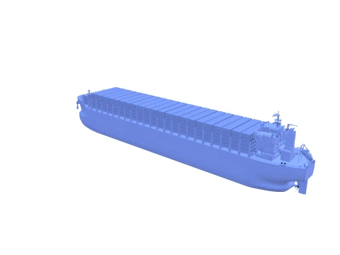Container Bulk Carrier V1 3D Model