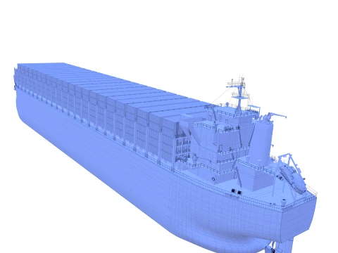 Container Bulk Carrier V1 3D Model