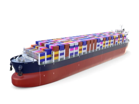 Container Bulk Carrier V2 3D मॉडल