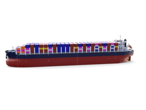 Container Bulk Carrier V2 3D Model