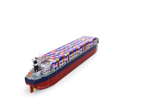 Container Bulk Carrier V2 3D Model