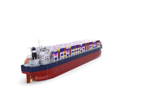 Container Bulk Carrier V2 3D Model