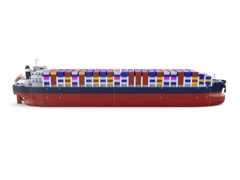 Container Bulk Carrier V2 3D Model