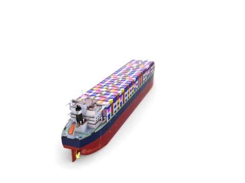 Container Bulk Carrier V2 3D Model