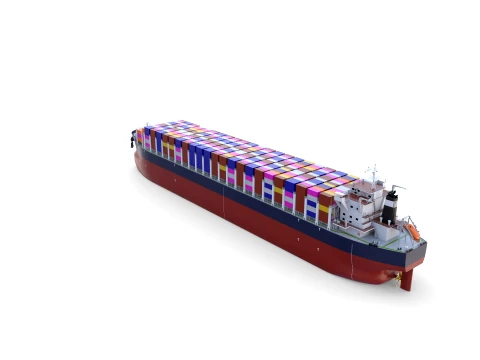Container Bulk Carrier V2 3D Model