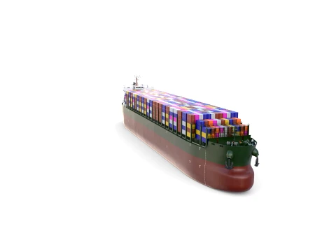 Container Bulk Carrier V3 3D Model