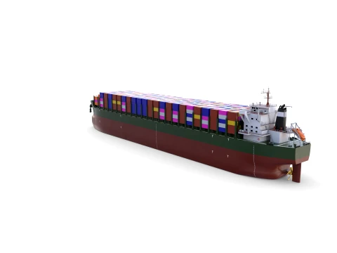 Container Bulk Carrier V3 3D Model