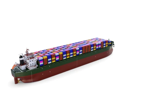 Container Bulk Carrier V3 3D Model