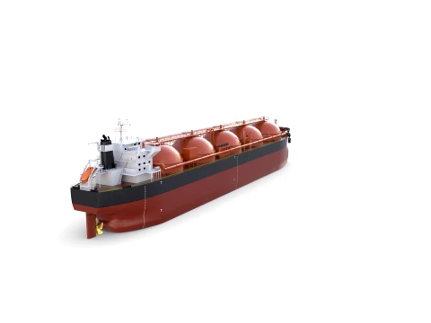 Gas Tanker Carrier V2 3D Model
